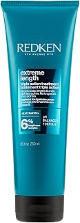 Redken Extreme Length Triple Action Rinse-Out Hair Mask with Biotin & Niacinamide - Strengthen, Lengthen Damaged Hair