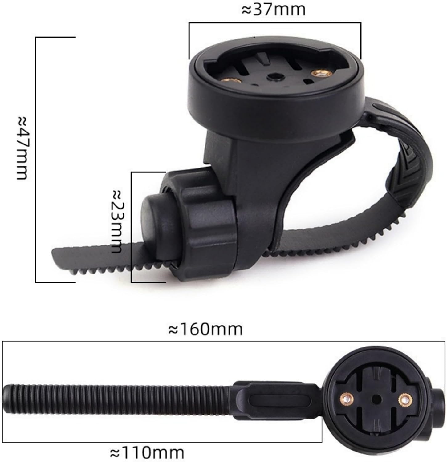 Bike Computer Out Front Mount Compatible with Garmin Edge, Edge Explore for 25.4-31.8mm Bicycle Handlebars