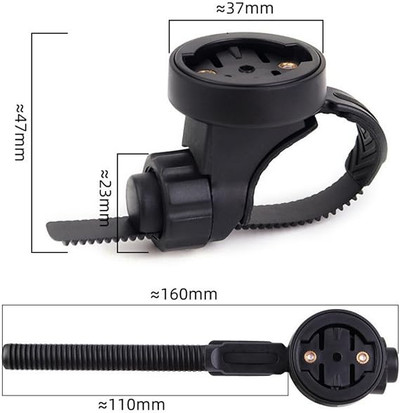 Bicycle Computer Mount for Gar-min Edge 130, 530, 540, 800, 830, 840, 1000, 1030, 1040 Plus, Edge Explore 2 Bicycle Computer and Magicshine Bicycle Lamp, for 25.4-31.8 mm Handlebars