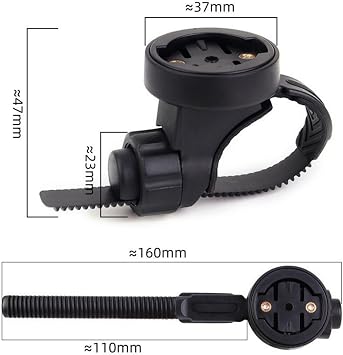 Bicycle Computer Mount for Gar-min Edge 130, 530, 540, 800, 830, 840, 1000, 1030, 1040 Plus, Edge Explore 2 Bicycle Computer and Magicshine Bicycle Lamp, for 25.4-31.8 mm Handlebars
