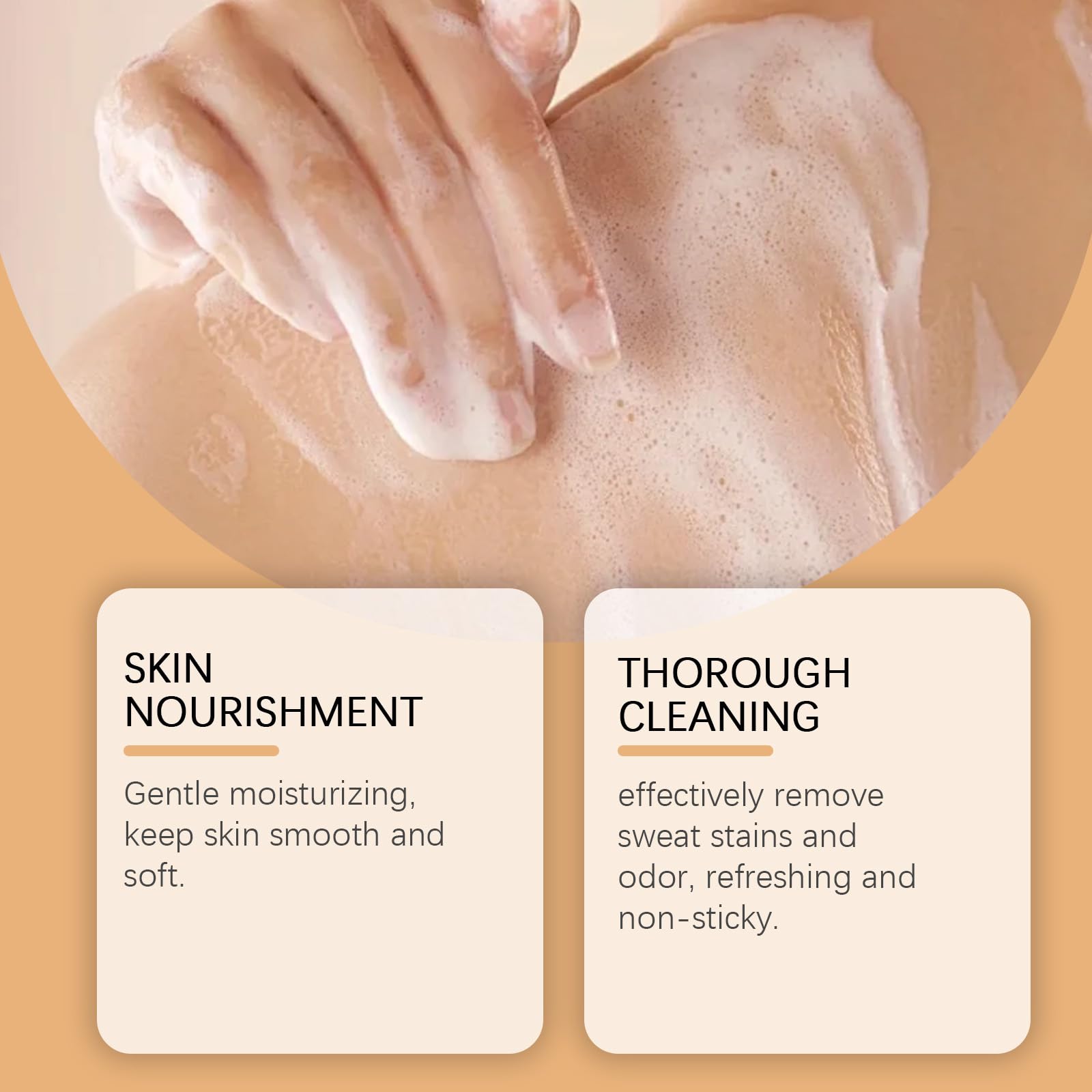 Bagnoschiuma deodorante al cachi per la cura degli odori del corpo, Doccia deodorante G – Bagnoschiuma deocorpo naturale con estratto di cachi, Odor Neu – Doccia deobagno con, puro (8 bottiglie)