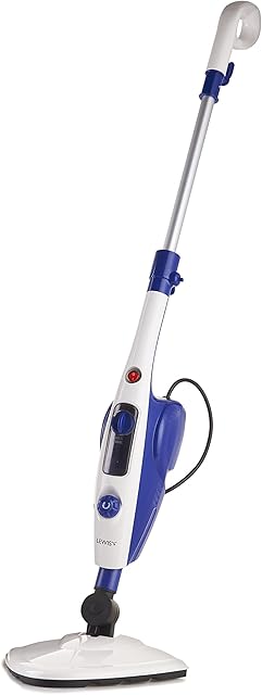 Lewiss 10-in-1 Multifunction Upright Steam Cleaner Mop / Kills 99.9% of Bacteria / Steamer For Cleaning Hard Floors, Carpets, Bathroom, Kitchen, Windows, Garments & Upholstery (1300W)