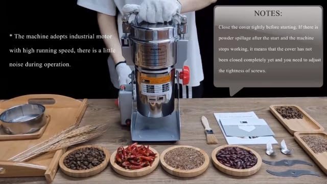 Watch CGOLDENWALL Electric Grain Grinder Opration Instruction on