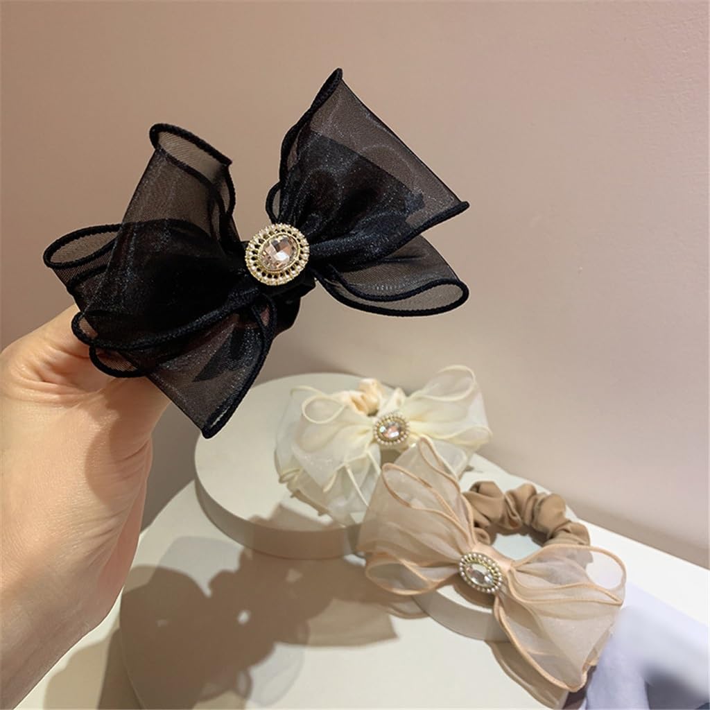 Hair Ornaments Restore Ancient Ways Sweet and Fresh Holiday Wind Organza Multilayer Circle