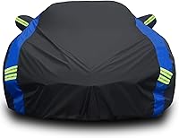 Vista 14 de Avecrew para Jeep Wrangler Funda Impermeable de 2 Puertas, Todo Clima para Coche, Funda de Lluvia para Automóviles, Cubierta Completa
