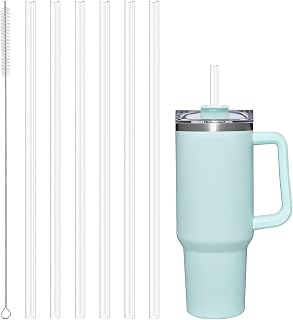 Stanley 6Pcs 1.2L 89 Oz Adventure Quencher Travel Mug Reusable Plastic Straw with Cleaning Brush