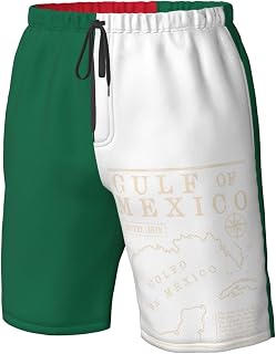 Gulf of Mexico Board Shorts Gulf of Mexico Est 1550 Men's Swim Trunks Turtle Palm Trees Swimwear Bathing Suit