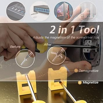 LETB Network Tool Kit Set, Cable Tester Repair Tools Wire Stripping Cutter, Coax Crimper Plug Crimping, Punch Down RJ11 RJ45 Cat5 Cat6 Wire Data Detector Stripper, (A)