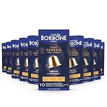 Caffè Borbone Miscela Ciao Venezia – 100 Capsule ALLUMINIO (10 confezioni da 10) – Compatibili con le Macchine ad uso domestico Nespresso®*