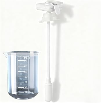 Automatic Liquid Laundry Detergent Dispenser with Smart Pump & Measuring Cup, No Need to Lift Heavy Bottles, Wall Mounted Leak Proof Design for HE Washer, Refillable Container