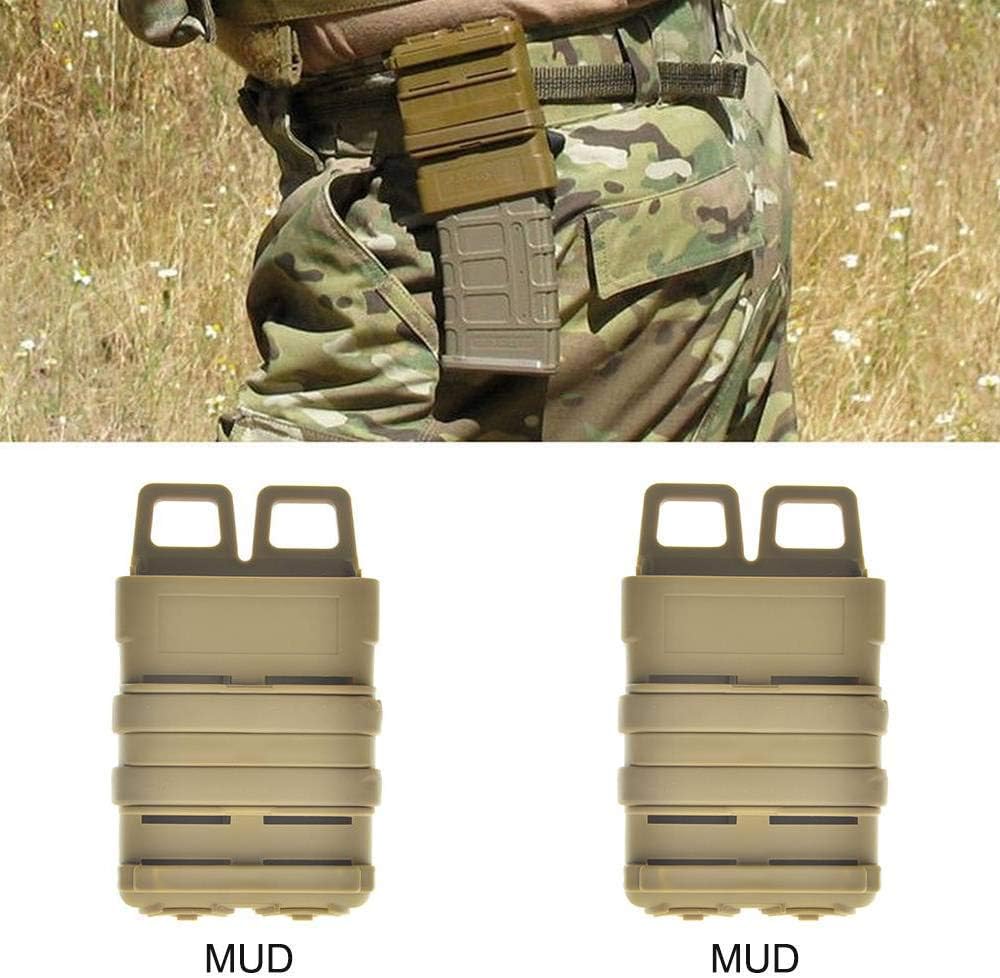 Tactical Fast Mag Attach Belt Magazine Pouch 5.56 Molle Holster Hunting (Hunting Mag Pouch - Molle Mag Pouch-Tactical Mag Pouch Holster)