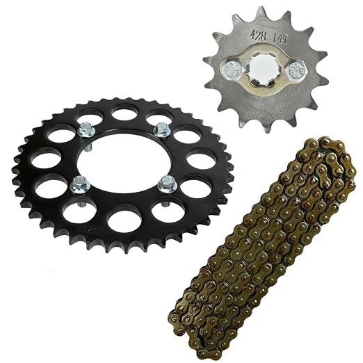 428 43T 76mm Rear Sprocket & 428 108 Links Chain