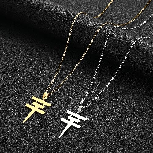 Tokio Hotel Necklace Stainless Steel Tokio Hotel Pendant Logo Bill Kaulitz Sign Symbol Men and Women Gift3