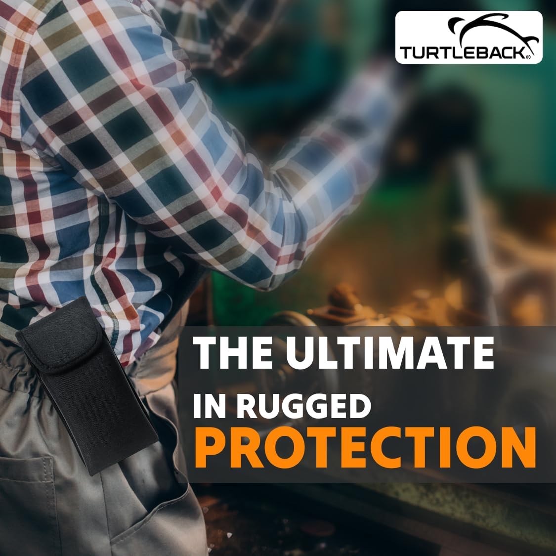 Turtleback Extra Durable Nylon Phone Holster for Samsung Galaxy S26 Ultra, S25 Ultra to S20 Ultra - Medium - Cell Phone Pouch with Heavy Duty Belt Clip - Fits Commuter, Symmetry Medium Style Cases