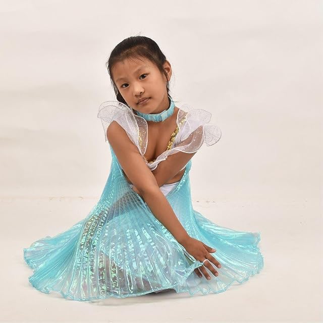 Foto 5 de 7 de Hrippy Capa De Alas para Danza del Vientre para Niños, Capa De Hilo Sinfónico, Accesorios para Danza