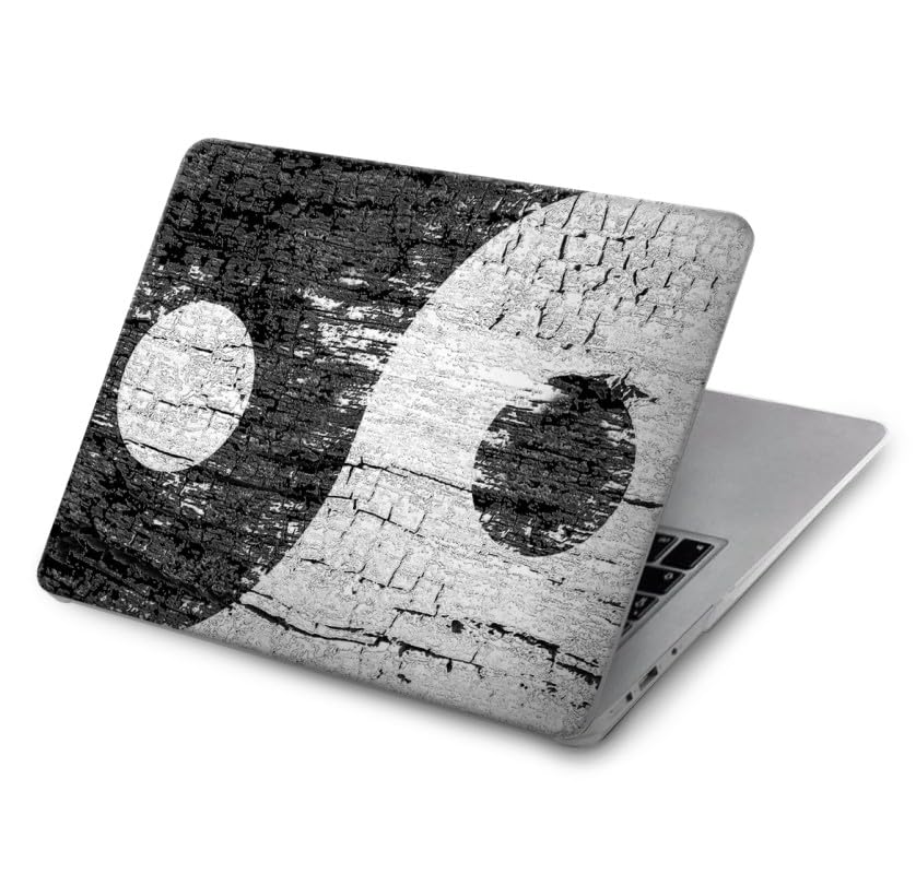 Etui MacBook Air 13 A2681 coque rigide imprimée graphisme bois Yin Yang A3113 A3240
