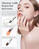 Vista 4 de Modelones Limpiador y restaurador de pinceles de uñas para esmalte de uñas, gel de extensión, gel constructor sólido, polvo de inmersión, acrílico