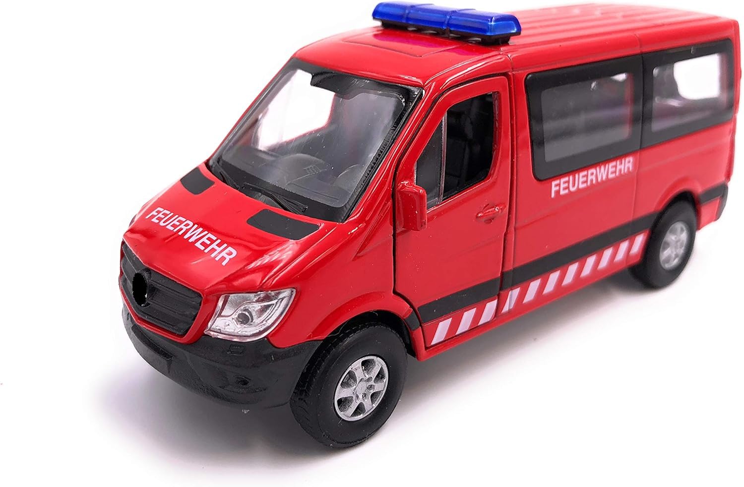 H-Customs Welly Sprinter Firefighter Model Car Red Car LICENSED PRODUCT 1: 34-1: 39