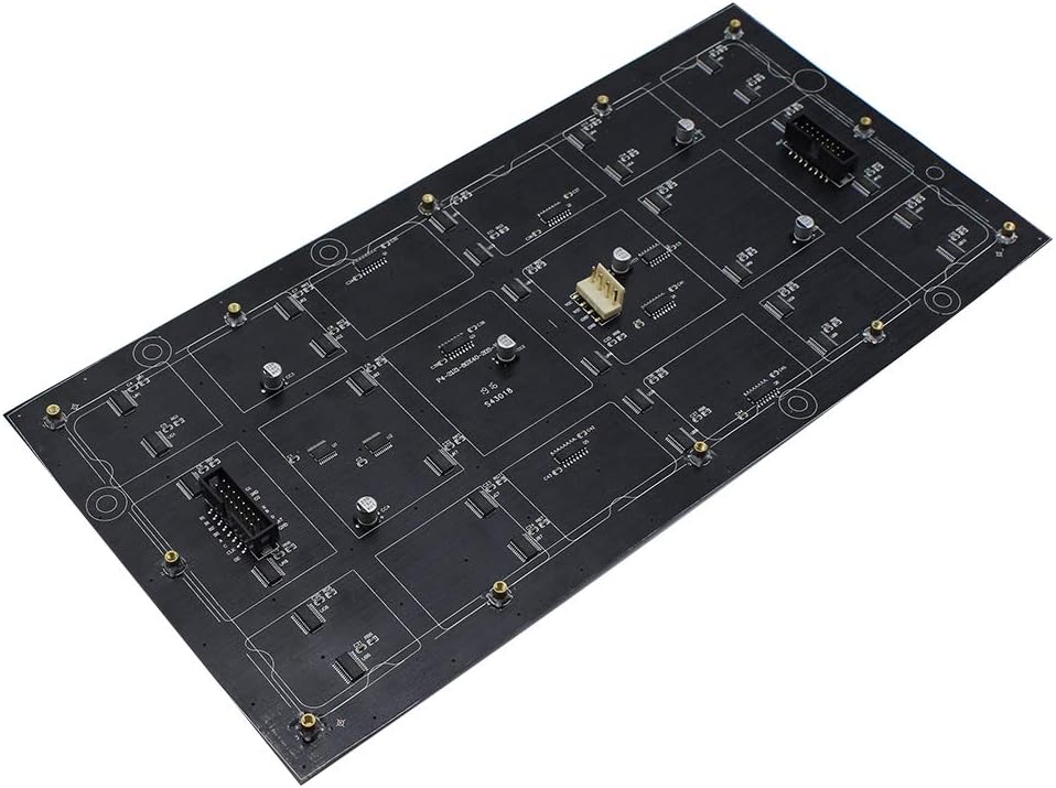 P3.2 Bendable LED Matrix Module (256x128mm), 3200 dots, 150° Bend Angle, 1/20 Scan, 800 Nits with Flexible RGB Digital Pixel Panel Screen,Brightness for Indoor Display