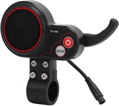 TF100 Display 6 Pin Communication Instrument for M4 Electric Scooter Controller, Easy Install for Riders, ABS Material