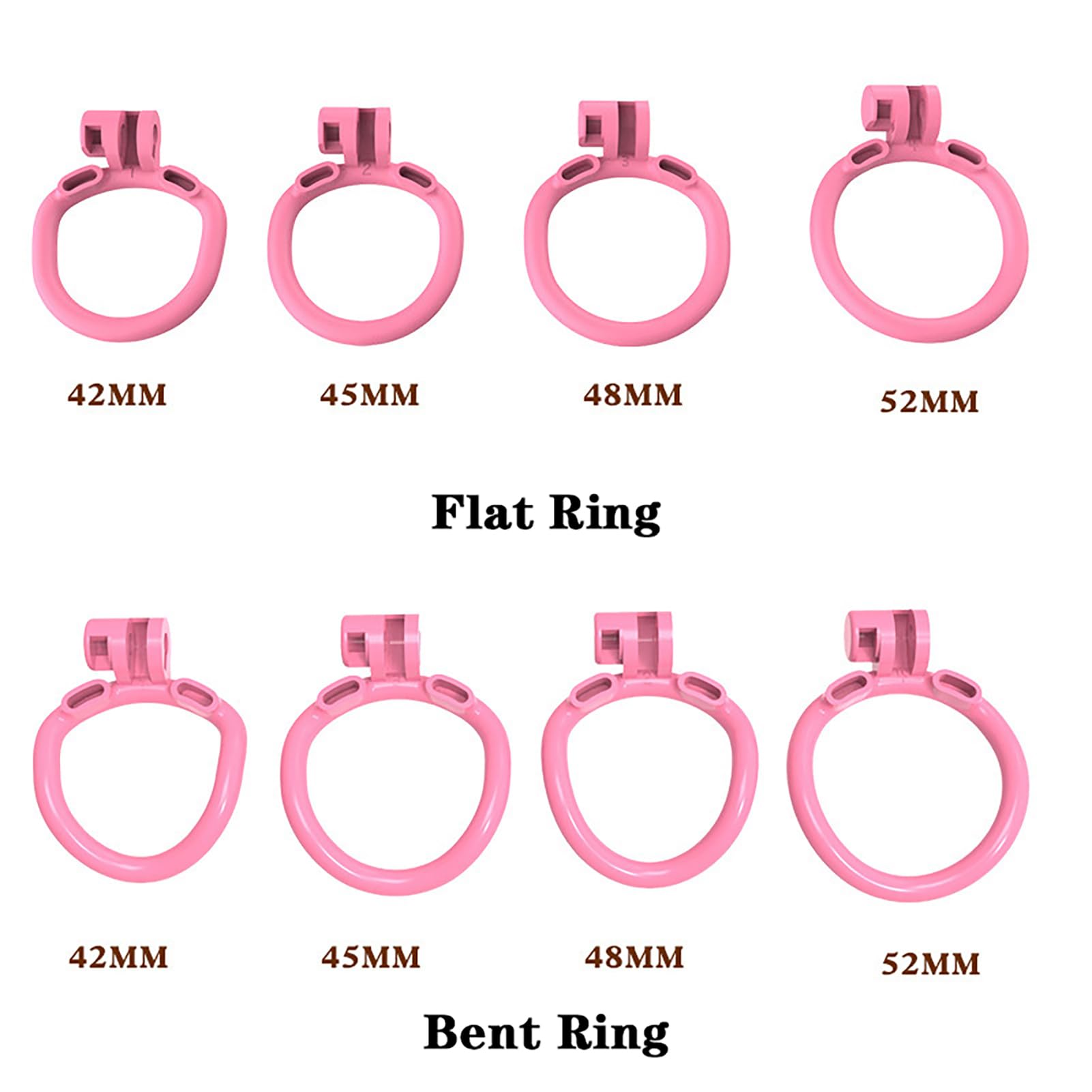 Sissy Chastity Cage Castidad Hombre Pink Cock Cage Male Sexuales Para Sexo Pareja Jaula Para El Pene Juguetes Eróticos Para Adultos (Bend Ring,Ultra-Micro)