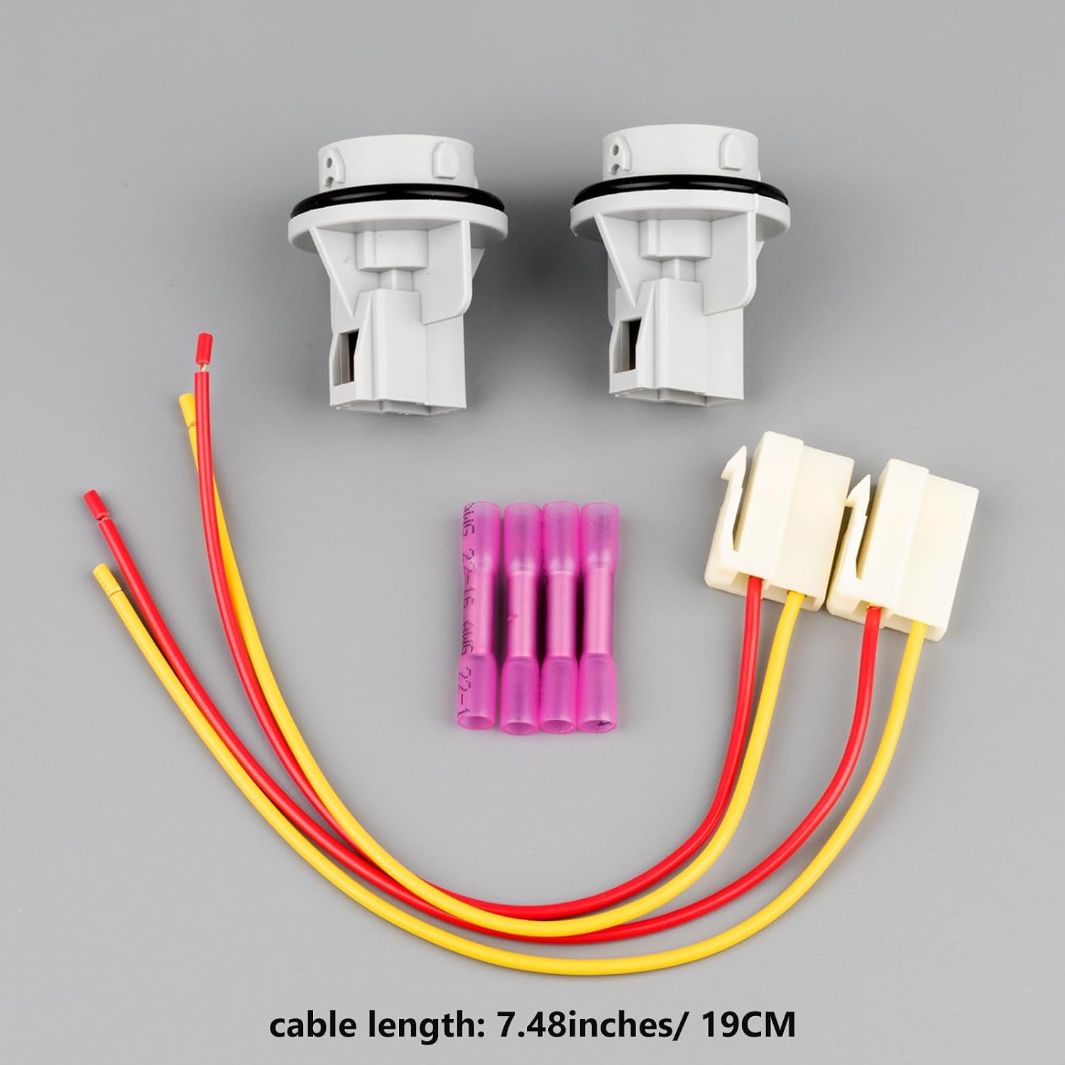 Front Turn Signal Light Socket Holder with Wire Harness Plug for Honda Fit Pilot Prelude Civic CRX Del Sol for Acura Integra Legend NSX RL Replace OE 33305-SH3-A01 2PCS