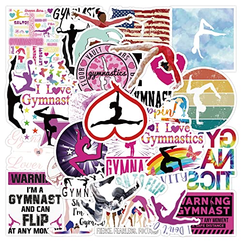 LYLSDSB Lot De 50 Autocollants De Gymnastique - En Vinyle