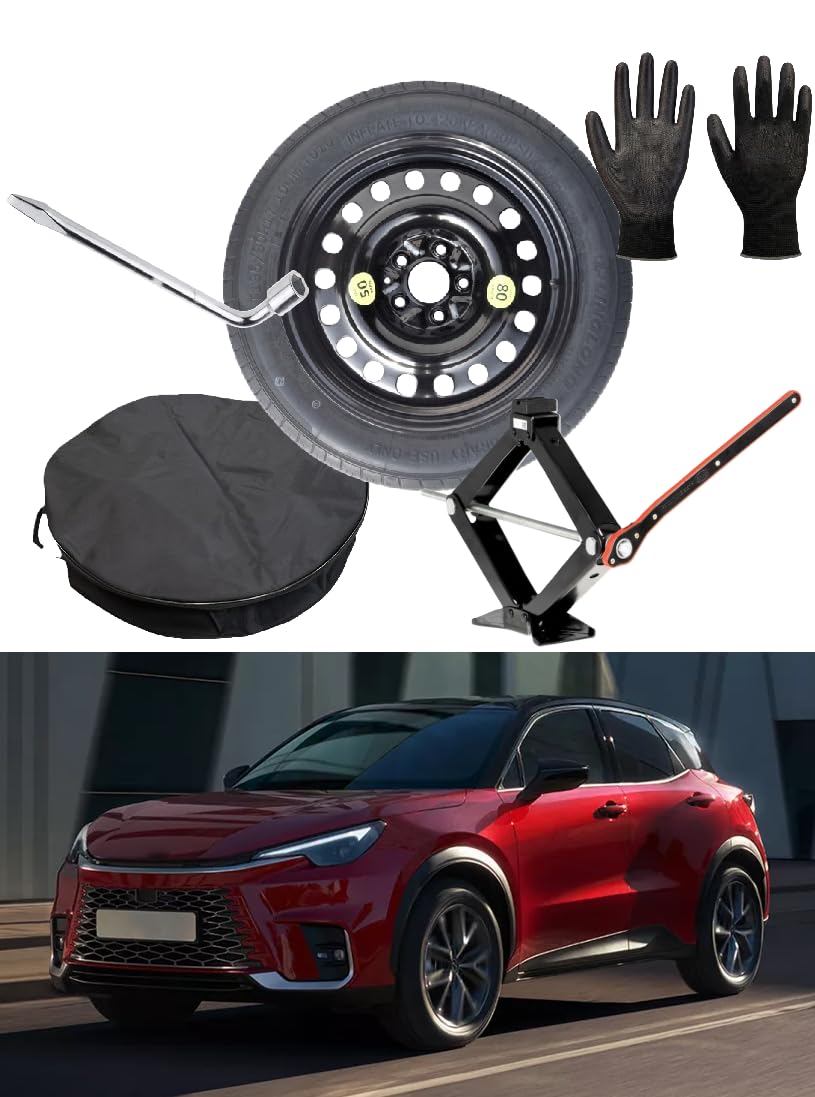 Zestaw kół zapasowych 17" kompatybilny z Lexus LBX z podnośnikiem, kluczem, rękawiczkami i torbą