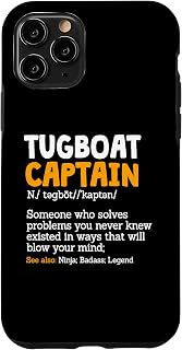 iPhone 11 Pro Tugboat Captain Noun Pilot Vessel Ship Tug Boat Commander Case