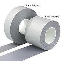 Vista 2 de Cinta de vinilo reflectante de transferencia de calor HTV de alta visibilidad para ropa gris (1 pulgada x 20 yardas)