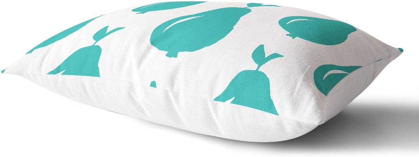 BonaMaison Decorative Cushion Cover, Turquoise-White Throw Pillow Covers, Home Decorative Pillowcases for Livingroom Sofa - Image 5