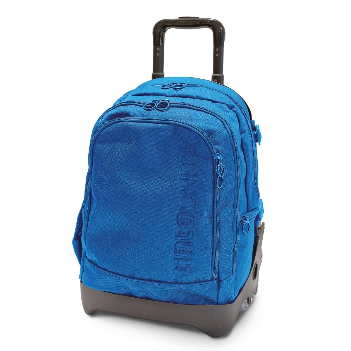 tinta unita Trolley Zaino Scuola Dream Cross, blu azzurro Sganciabile NUOVE RUOTE SALI SCALE con carrello amovibile TINTAUNITA Pool Over