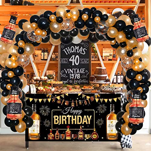 Whiskey Balloons Garland Arch,Whiskey Bottle Foil Balloons Whiskey Banner — view 3