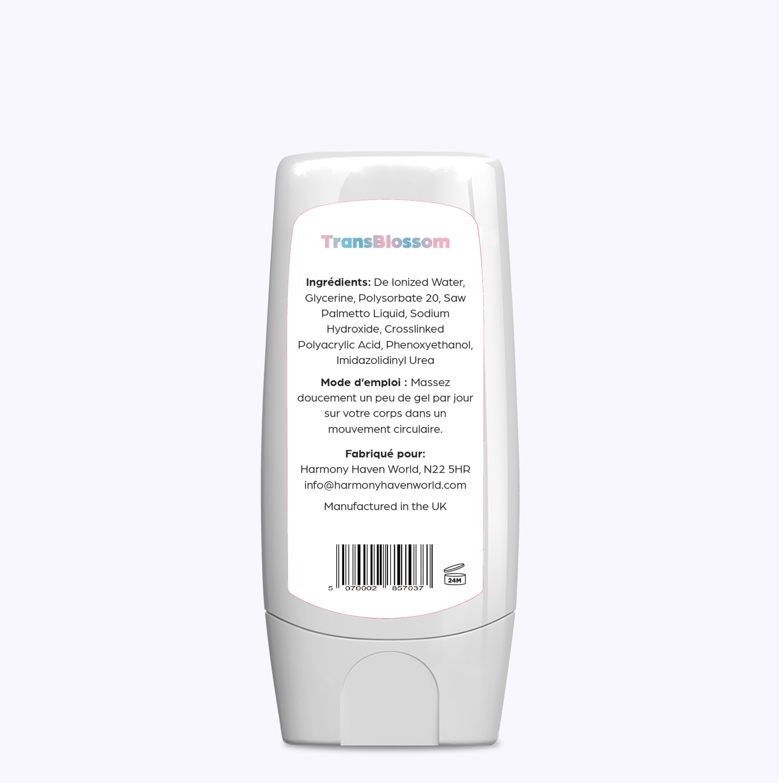 Cambiamenti di T-bloccante TransBlossom, T-bloccante, gel anti-androgeno, MTF, massaggio del corpo e gel femminile