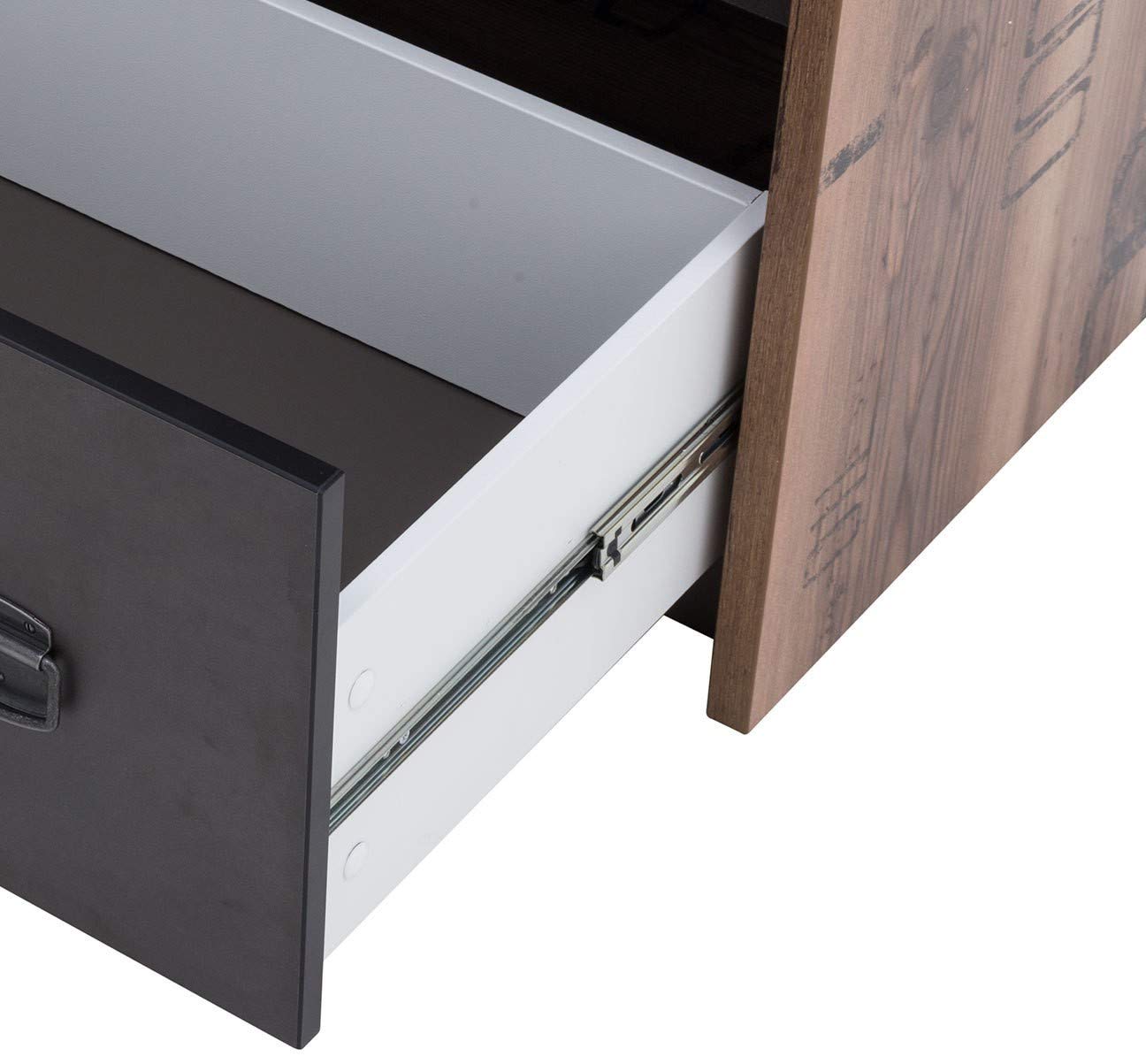 Furniture24 Kleiderschrank Fargo FG02 Schrank Drehtürenschrank 2 Türiger Jugendzimmerschrank mit Kleiderstange und Einlegeboden