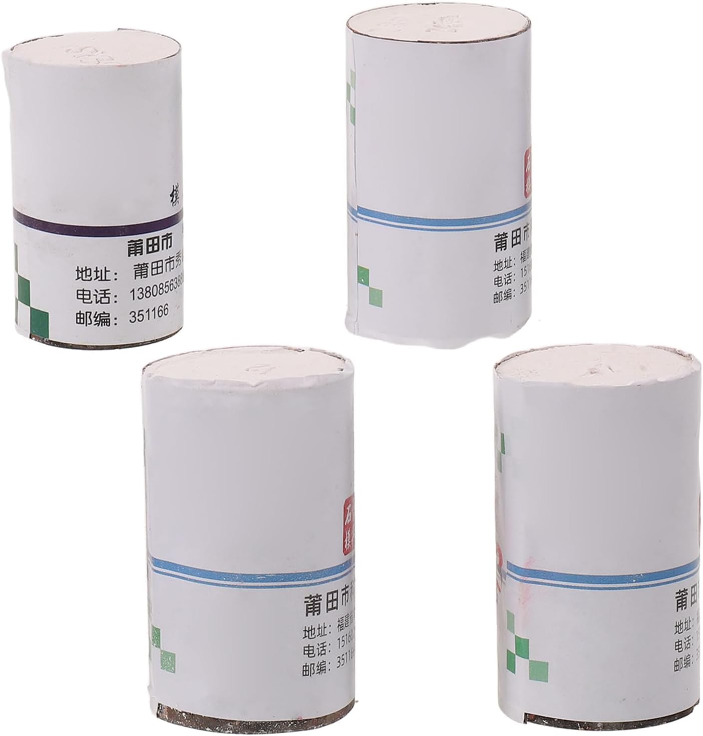 4pcs Cylindrical Ring for Silver Casting, White Plaster