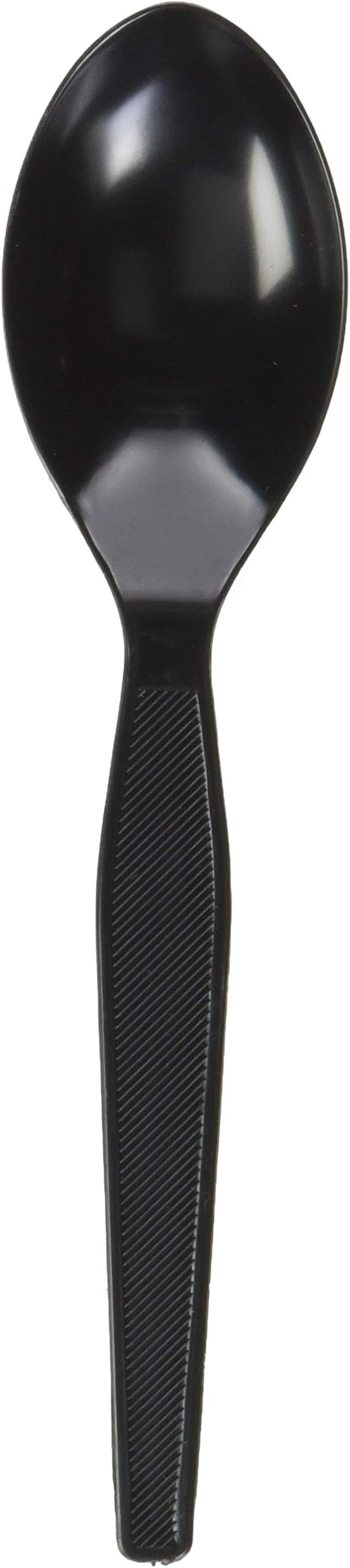 Genuine Joe Heavy Weight Plastic Spoon, Black, 1000 Count