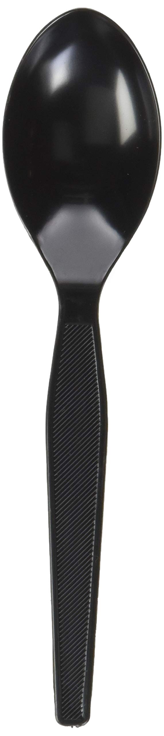 Genuine Joe Heavy Weight Plastic Spoon, Black, 1000 Count by Genuine Joe - Used condition - US$23.34