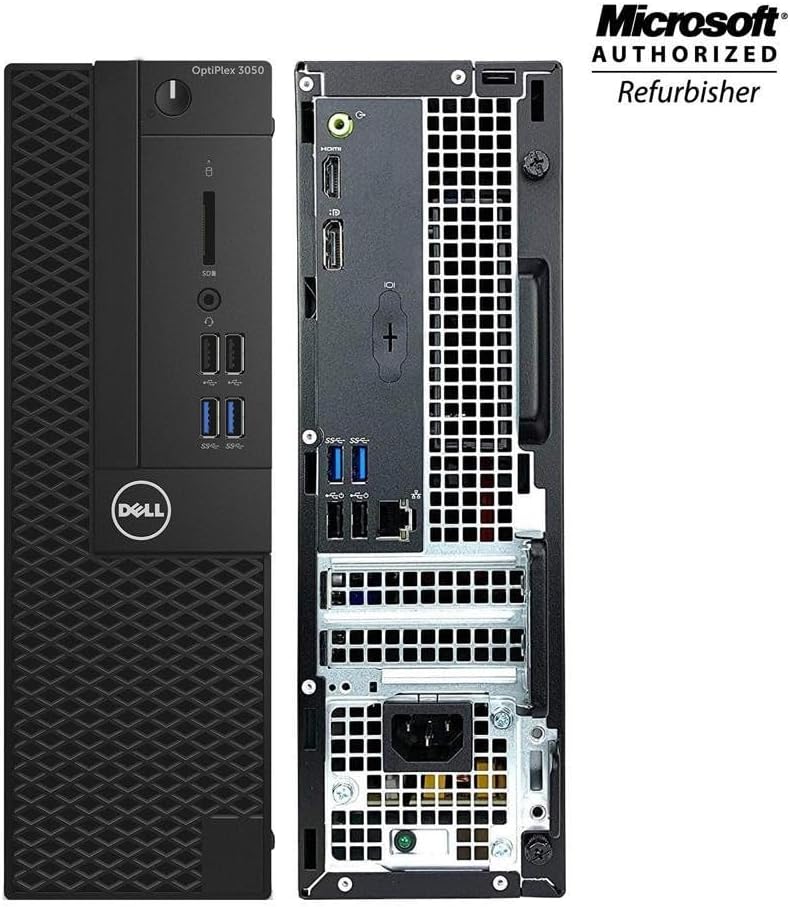 Dell OptiPlex 3050 SFF Desktop Computer Win 11, Intel Core i5-7500 @3.4GHz, 8GB RAM, 256GB SSD, DisplayPort, RGB Keyboard (Renewed)