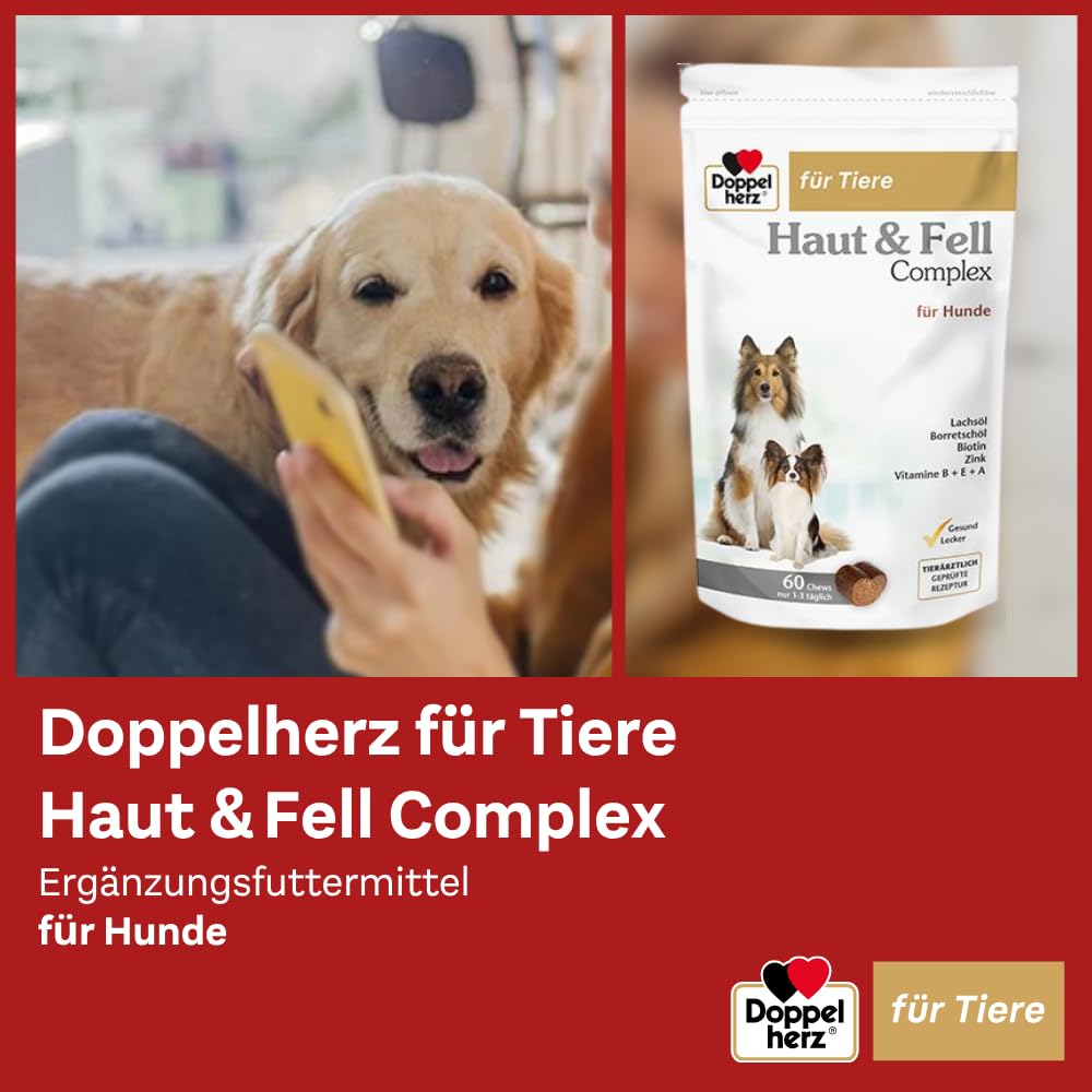Doppelherz für Tiere Haut und Fell Complex für Hunde