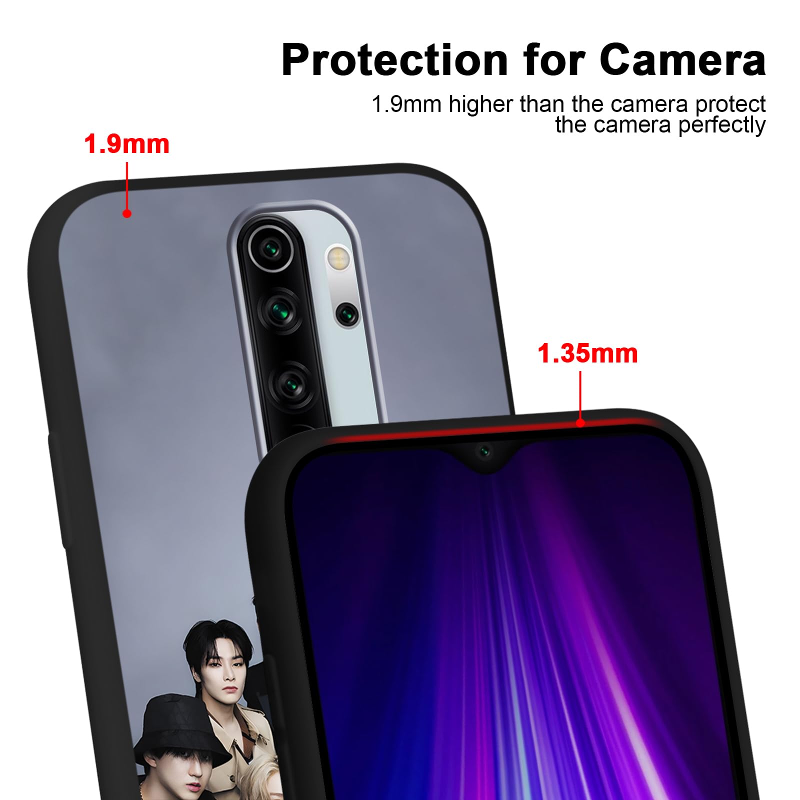 Custodia Kpop Stray Kids Skzoo Per Xiaomi Redmi Note 8 Pro | 2 Pezzi | Morbida TPU Antiurto | Design Aesthetic Fan - copertina