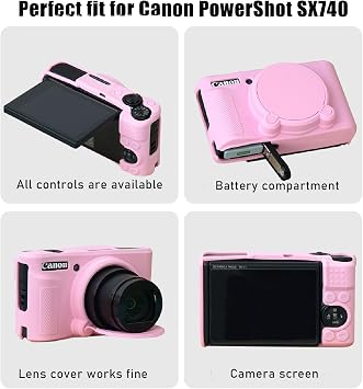 Camera Case Cover for Canon PowerShot SX740/SX730 HS Camera