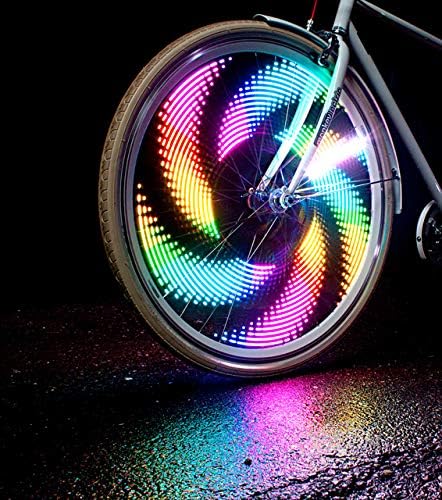 Monkey Light M232R - 200 Lumen USB Rechargeable Battery Full Color Bike Wheel Tire Spoke Light Accessory 32 LED Waterproof Ultra-Durable