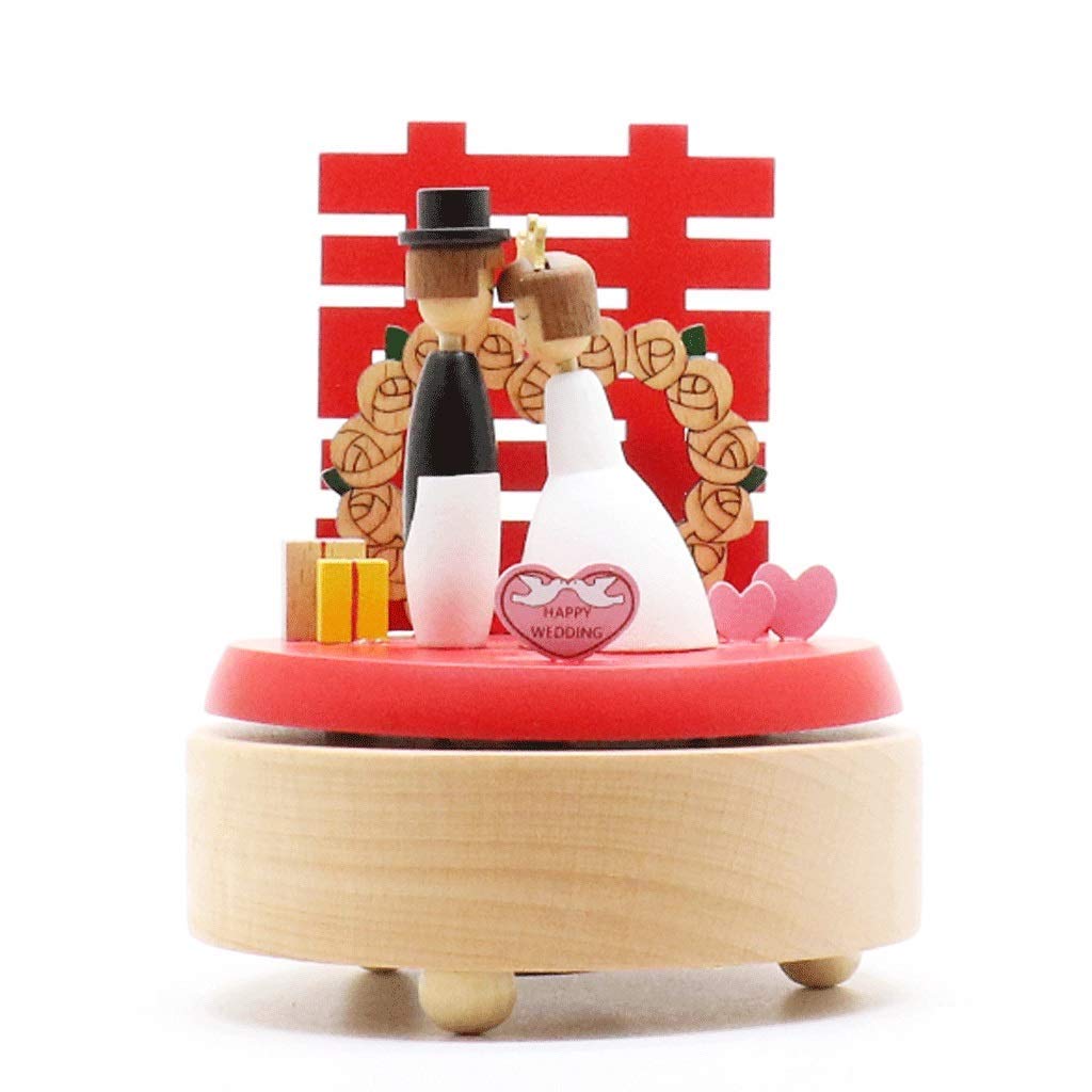 Amazon.co.jp: オルゴール木製オルゴール結婚式のオルゴール回転