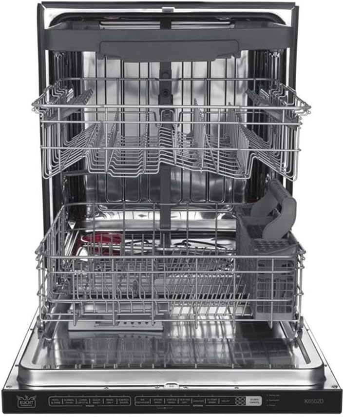 Pemberly Row 24" Stainless Steel Top Control Dishwasher, Silver Finish, Quiet 46dBA, Energy-Efficient, Integrated Console, Adjustable Racks, 36"x23.6"x26" Compact Design for Kitchen Use