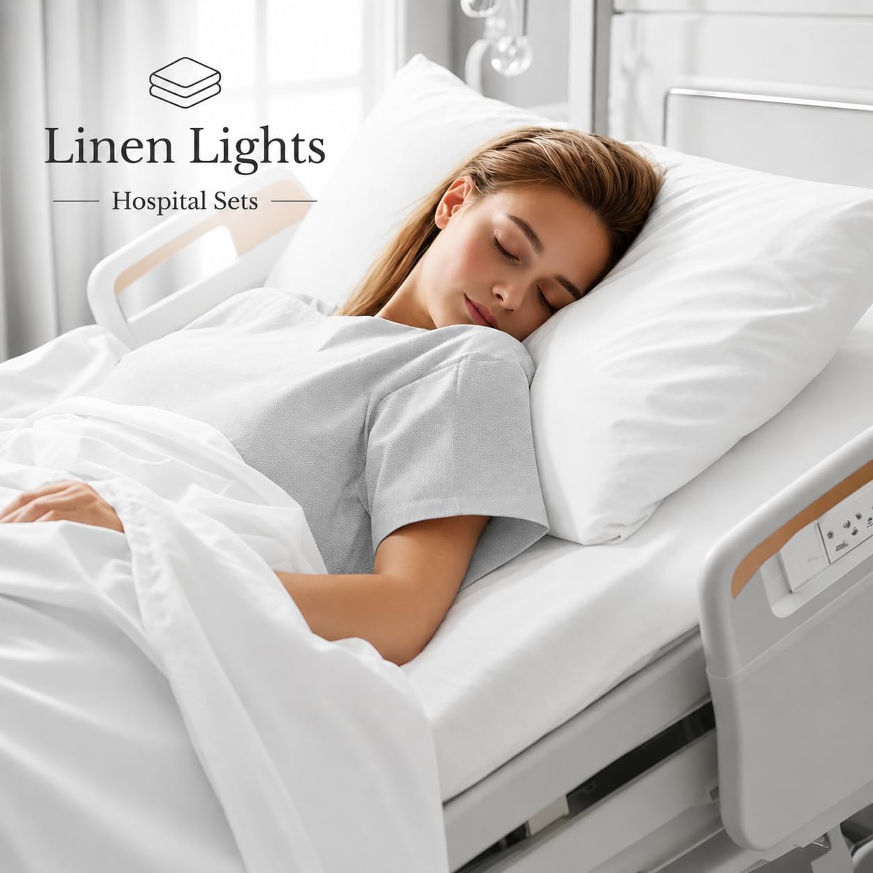 Fitted Hospital Bed Sheet Thick Heavy Weigh Fitted Hospital Bed Sheets - Hospital for Medical or Home Care - White Solid, Standard 36" x 80" x 6", 6 Per Pack