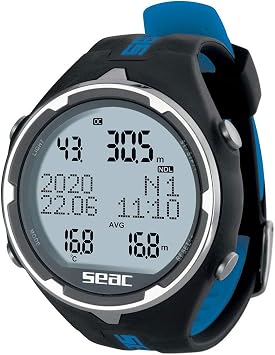 Seac Action Dive Computer - Scuba & Freediving Mode, Dive Logbook, Planner, Safety Alarms