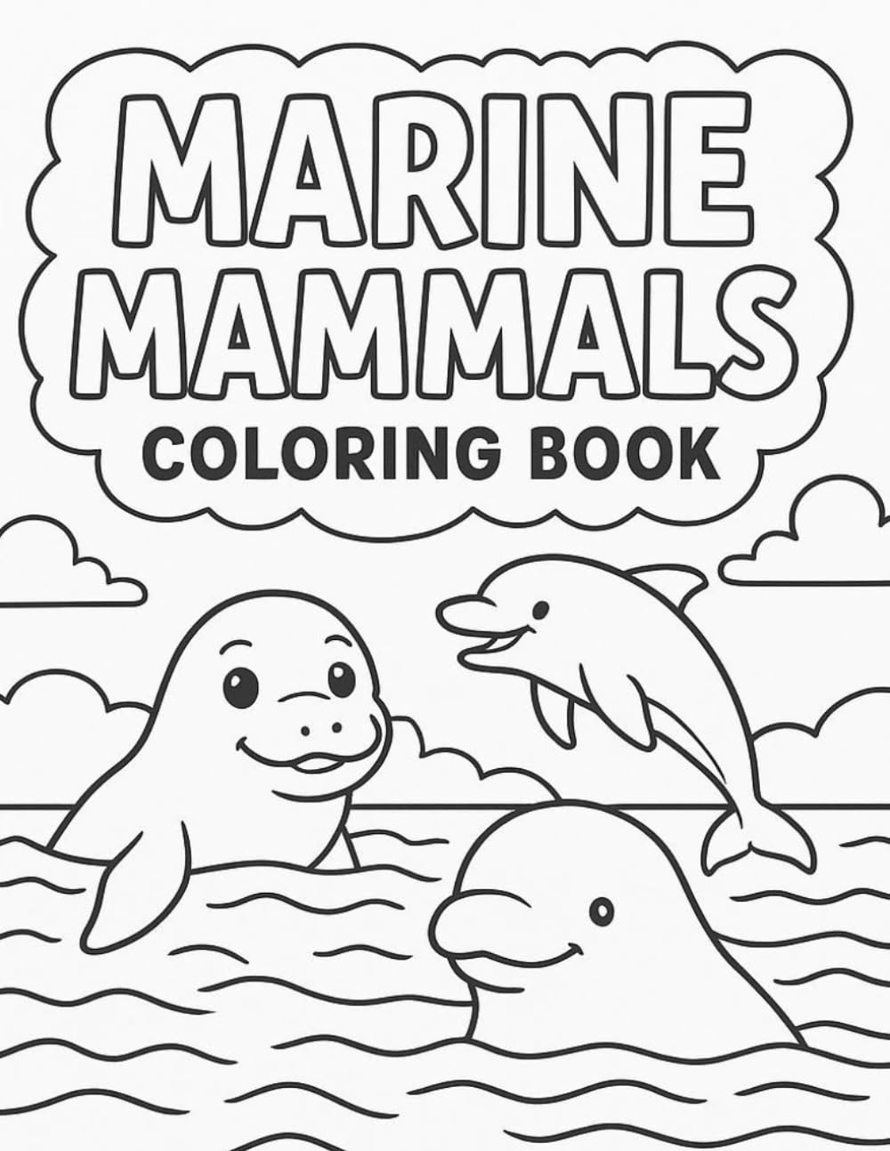 Marine Mammals Coloring Book