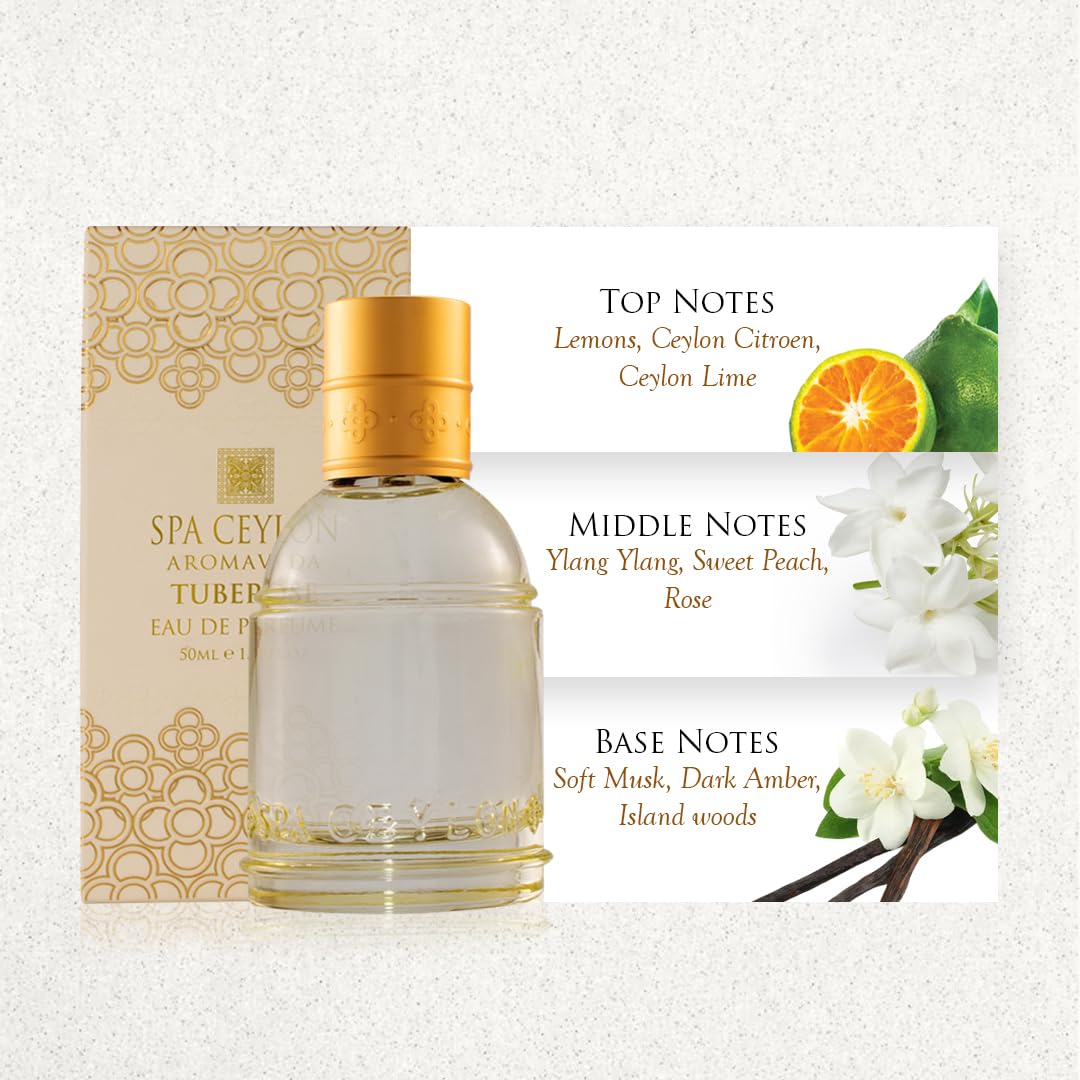 Buy SPA CEYLON Tuberose Eau de Perfume | Luxury Perfume Spray for