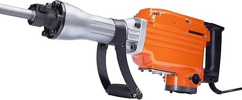 Miniatura 4 de VEVOR Martillo de demolición, martillo de demolición MAX 2200W 1400 BPM, martillo de hormigón, martillo eléctrico resistente, 4 piezas de cinceles